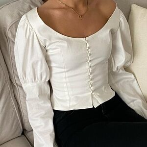 Aseni Eluas Eluas White Blouse